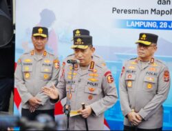 Kapolri Jenderal Listyo Sigit Prabowo Resmikan Gedung Mapolda Lampung.