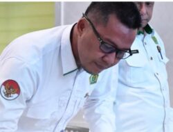 Kasubag TU Kemenag OKUS Tanda Tangani Fakta Validasi dan Evaluasi di Kemenag Sumsel