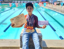 SMPN 7 Metro Terjunkan Atlet Renang Piala Gubernur Investasi Lampung Dapat Perenang Terbaik