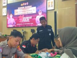 Peringati Humas Polri, Polrss OKUS Gelar Baksos Donor Darah