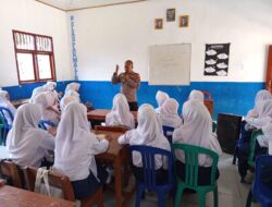 Police Goes To School di SMPN 3 Rebang Tangkas, Kapolsek Sosialisasi Pendaftaran SMA Kemala Taruna Bhayangkara