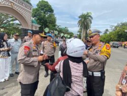 Polres Metro Gelar Operasi Zebra Krakatau 2025 di TL Masjid Taqwa, Bagikan Sembako Hingga Helm 