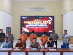 Polisi Amankan Tiga Orang Tersangka Dugaan Korupsi Bendungan Marga Tiga