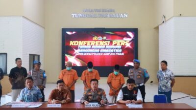 Polisi Amankan Tiga Orang Tersangka Dugaan Korupsi Bendungan Marga Tiga