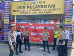 Pastikan Kesiapan Pelayanan Masyarakat, Kapolres OKUS Cek Pos Pelayanan Nataru