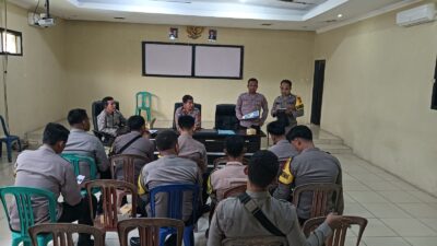 Kasatbinmas Menggelar Anev Kinerja Bhabinkamtibmas di Polres Way Kanan