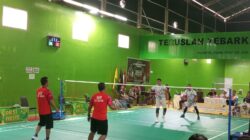 Final Dramatis Kapolres OKUS Badminton Cup 2026, Jampir Dimenangkan Kasat Narkoba ‎