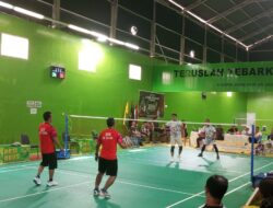 Final Dramatis Kapolres OKUS Badminton Cup 2026, Jampir Dimenangkan Kasat Narkoba ‎