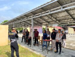 Bagian Logistik Polres OKU Selatan Gelar Ujian Menembak Bagi Personel