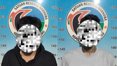 Satresnarkoba Polres Metro Amankan Dua Pria Beserta Barang Bukti Sabu