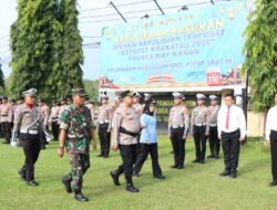 Amankan Mudik Lebaran, Polres Way Kanan Apel Gelar Pasukan Operasi Ketupat 2026