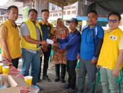 Partai Golkar OKU Selatan Peduli, Salurkan Bantuan Korban Kebakaran di Desa Gedung Wani