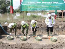 Danrem 043/Gatam Hadiri Ground Breaking Pembangunan Jembatan Garuda di Lampung Timur 