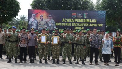 Dandim 0429/Lamtim Pimpin Pengukuhan Bupati dan Wabup Jadi Warga Kehormatan Kodim
