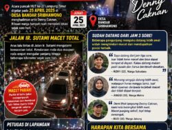 Penyanyi Denny Caknan Hadir Malam Puncak Perayaan HUT ke-27 Lampung Timur