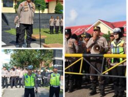 Tingkatkan Kesiapsiagaan Personel, Polres Way Kanan Gelar Sispam Mako