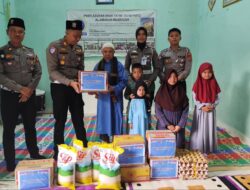 Tunjukan Rasa Peduli, Satlantas Polres OKU Selatan Bantu Kebutuhan Pokok Anak Panti Asuhan