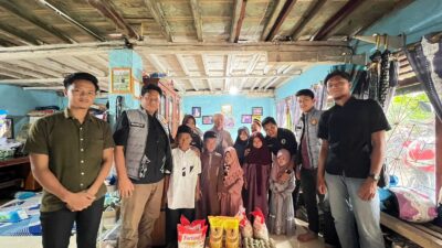 Bakti Sosial, Sat Intelkam Polres OKUS Bantu Kebutuhan Pokok Anak Yatim di Yayasan Al-Amanah