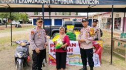 Polsek Simpang Pematang dan Polsek Mesuji Timur Sediakan Beras SPHP Harga Terjangkau Bagi Masyarakat