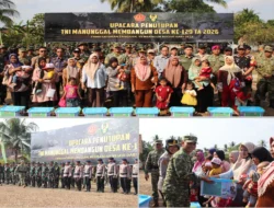 Danrem 043/Gatam Hadiri Penutupan TMMD ke-129, Jalan Baru 1.450 Meter Rampung 100 Persen