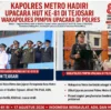 Upacara HUT ke-81 RI, Polres Metro Tegaskan Komitmen Pengabdian