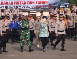 Polres Mesuji Bersama Forkopimda Gelar Apel Kesiapsiagaan Karhutla, Kapolres: Utamakan Pencegahan