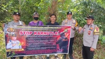 Polsek Madang Suku I Gencarkan Sosialisasi Pencegahan Karhutla kepada Masyarakat