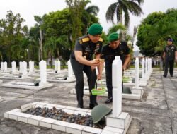 Danrem 043/Gatam Hadiri Ziarah dan Bakti Kesehatan HUT Ke-1 Kodam XXI/Radin Inten
