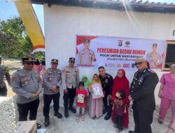 Kaplres OKU Selatan Resmikan Bedah Rumah dan Salurkan Bansos di Buay Sandang Aji