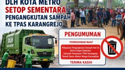 Pengangkutan Sampah ke TPAS Karangrejo Disetop Sementara, Ini Penjelasan DLH Kota Metro