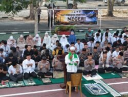 Gandeng Berbagai Pihak, Polres OKUS Gelar Shalat Istisqa