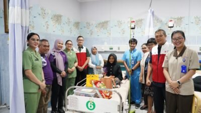 Persit KCK Rem 043 Kunjungi 13 Anak Penderita Talasemia di Bandar Lampung