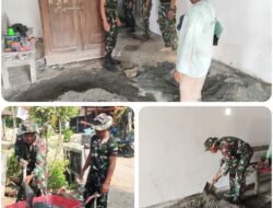 TNI dan Warga Jombang Gotong Royong Bedah Rumah Lewat TMMD ke-130