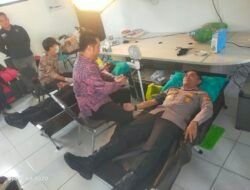 Peringati HUT Humas Polri ke-75, Kapolres OKU Selatan Bersama Insan Pers Gelar Donor Darah