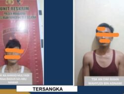 Sat Reskrim Polres OKUS Bekuk Dua Pelaku Pencurian Getah Karet di Desa Pendagan
